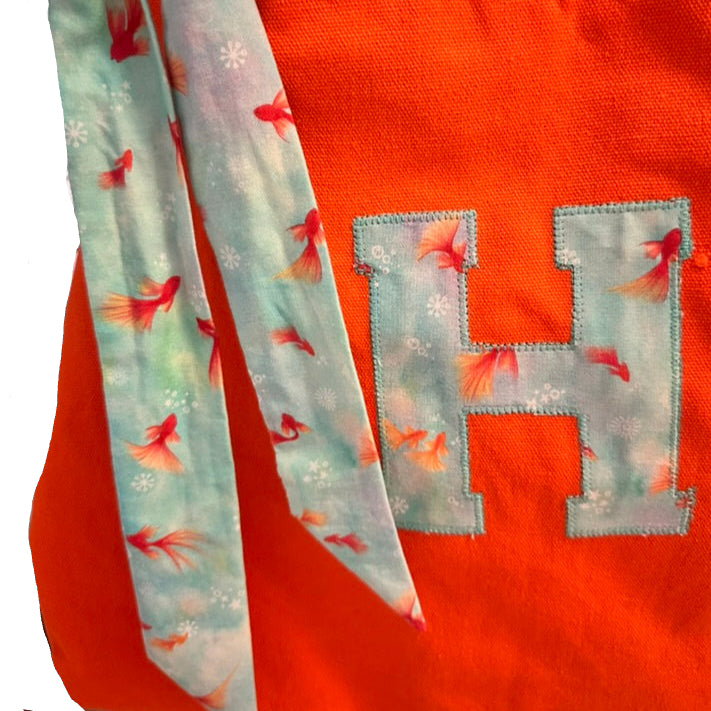 Tote Your Initials! Orange