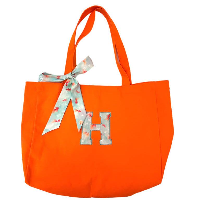 Tote Your Initials! Orange